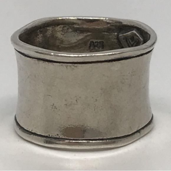 Silpada Ring Size 7.5 Cigar Band 925 Sterling GUC - Picture 3 of 4